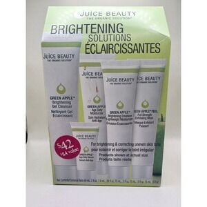 Juice Beauty 5 Piece Green Apple Brightening Solutions Skincare Kit Set NIB
